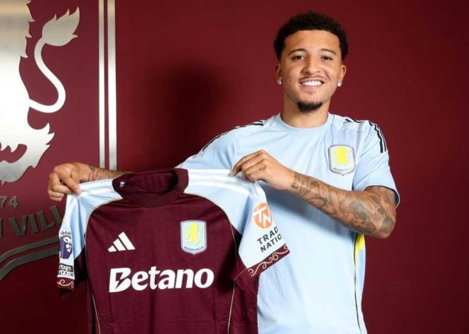 Jadon Sancho revealed a chat with Marcus Rashford before joining Aston Villa