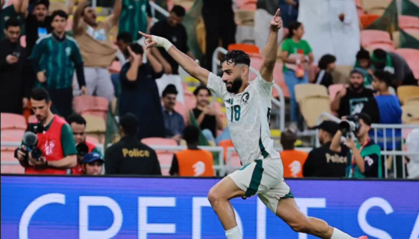 Indonesia was ahead, but Saudi Arabia reversed the lead in the first half!